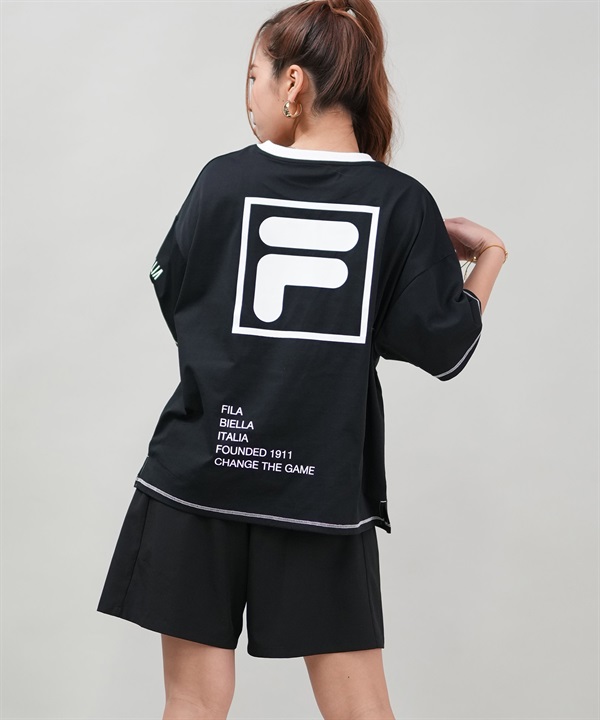 FILA フィラ 水着 4点セット レディース ラッシュガード 半袖 Tシャツ トランクス ブラトップ ショーツ 水陸両用 325060