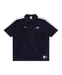 新品 PUMA x BlackEyePatch コラボ ハーフジップ半袖シャツ BLACK EYE PATCH x PUMA コラボ】PUMA/プーマ 半袖シャツ PUMA