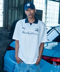 【8月30日発売】PUMA プーマ 半袖 シャツ メンズ PUMA × BlackEyePatch AUTOGRAPHED フットボール 半袖 シャツ 636077(02-M)