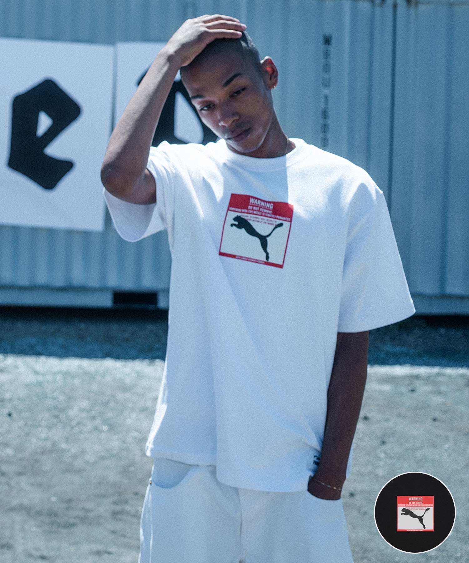 【限定品】a-nation×puma バッグ&Tシャツ PUMA（プーマ） メンズ 半袖 Tシャツ ESS LOGO LAB MX SS バック