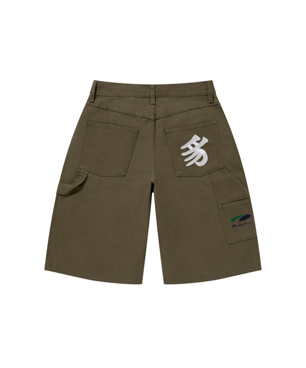 【8月30日発売】PUMA プーマ ハーフパンツ ショートパンツ メンズ PUMA × BlackEyePatch KANJI ツイル ペインター ショーツ 636085