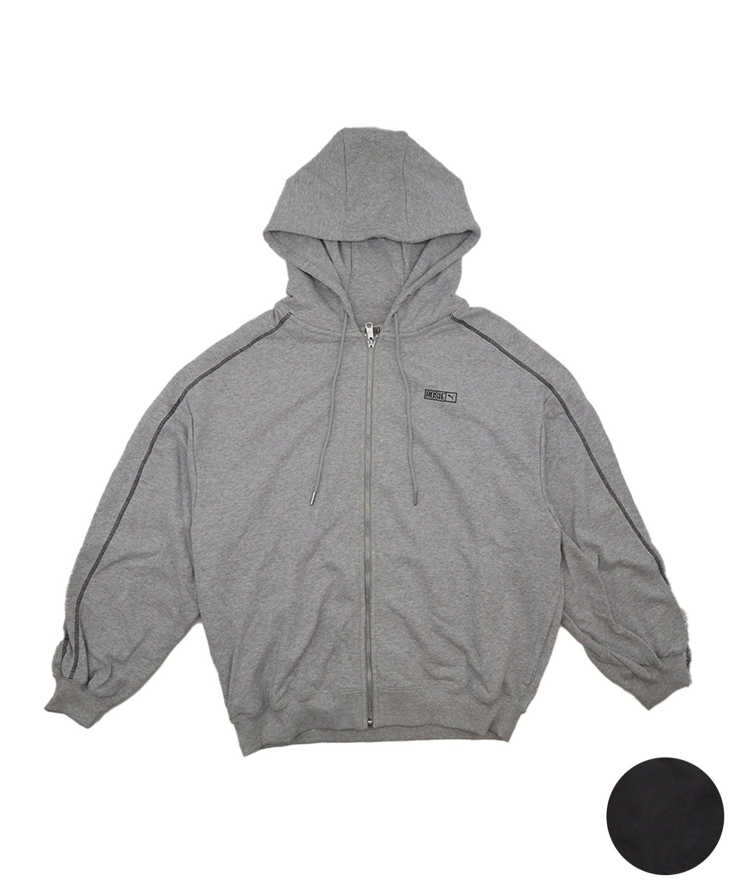 Knosis パーカー　Gray×Black セール】【ndx / エヌディーエックス】CLASSIC HOODIE CROSS GRAIN