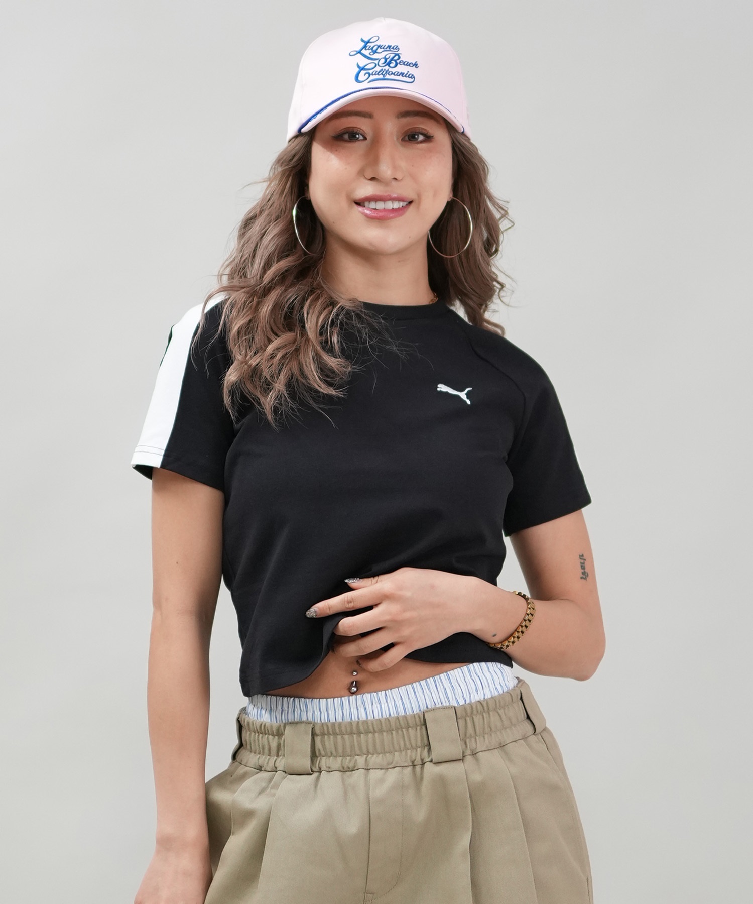 【正規品】 Tシャツ 半袖 プーマ PUMA レディース ショート丈 クロップド丈 ウェア