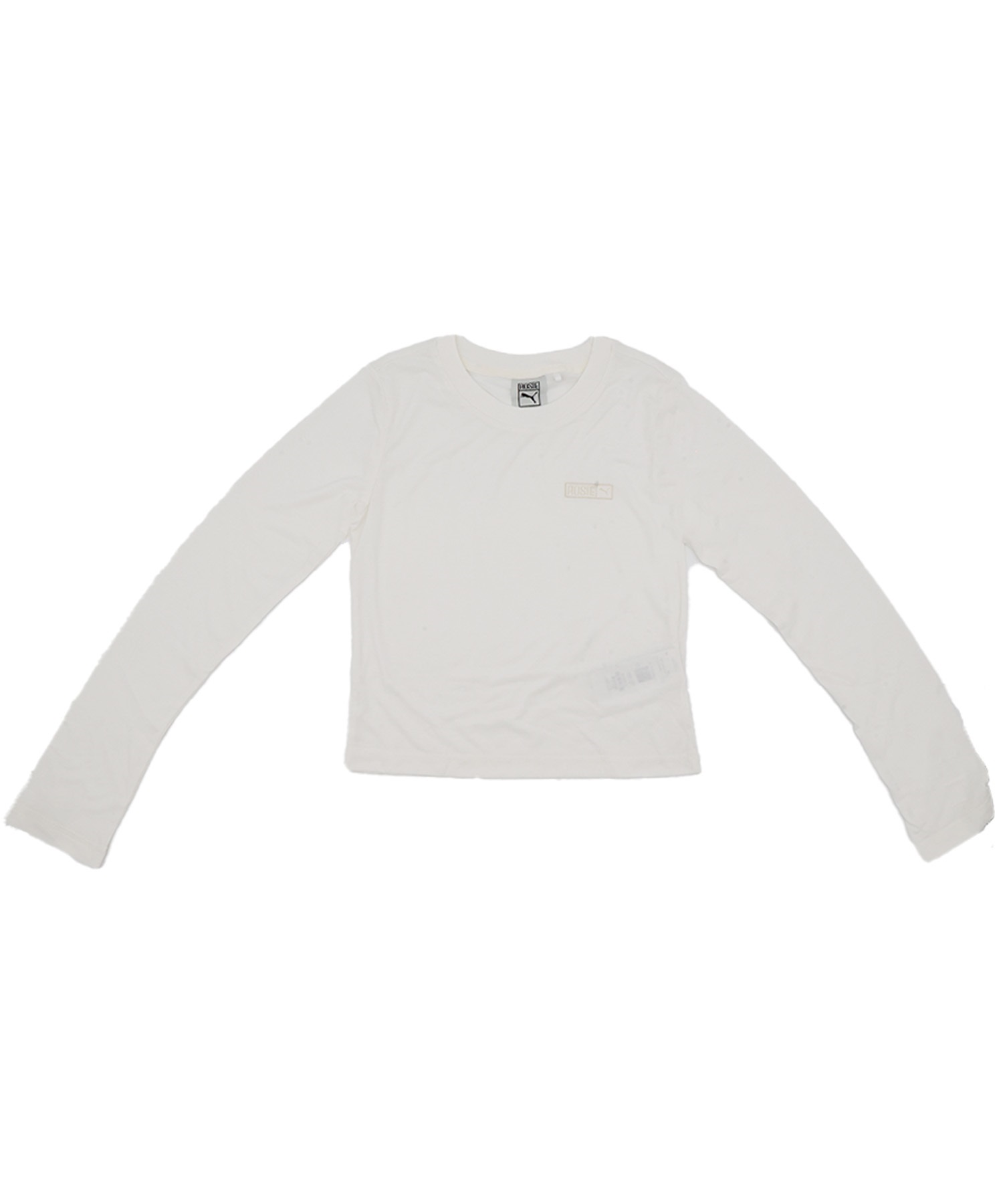 PUMA プーマ ロンT レディース BLACKPINK ロゼ 韓国 クロップド丈 ショート丈 PUMA X ROSE SLIM LONGSLEEVE TE 633805(77-XS)