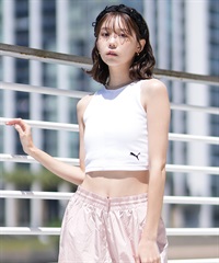 PUMA プーマ タンクトップ レディース クロップド丈 ショート丈