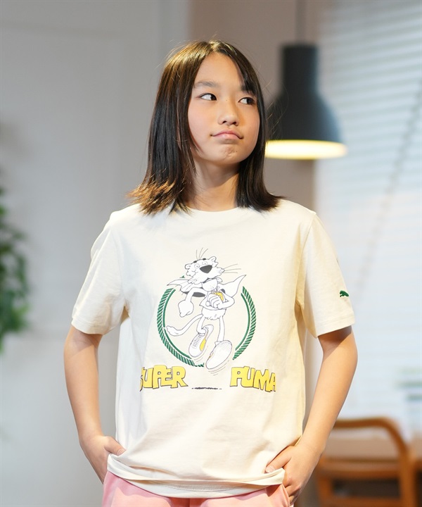 PUMA プーマ Tシャツ キッズ 半袖 スーパープーマ SUPER PUMA 629864