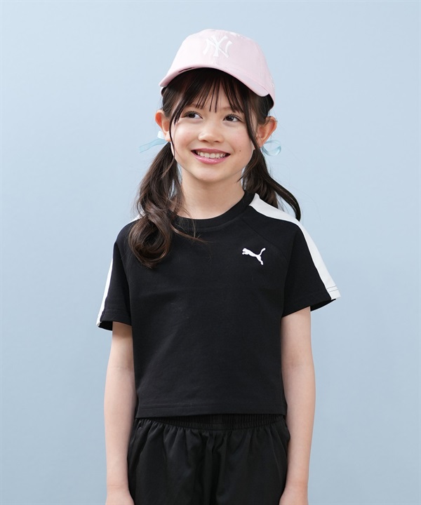 PUMA プーマ 半袖 Tシャツ キッズ ジュニア 子供 ショート丈 ワンポイント ロゴ T7 ベイビー Tシャツ G 629900