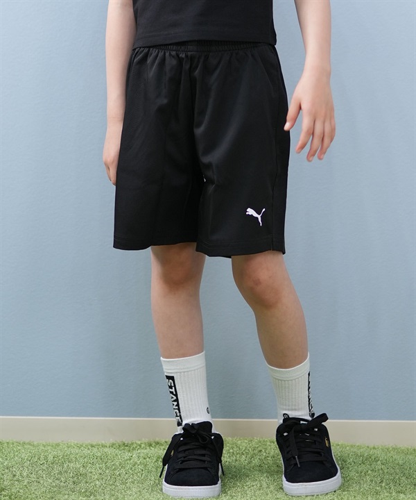 PUMA プーマ ハーフパンツ ショートパンツ キッズ ジュニア 子供 ワンポイント ロゴ TAD ESS ウーブン ショーツ B 527189