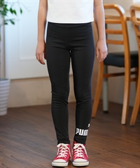 状態良好◇Burberry スパッツ　レギンス◇キッズ　レディース　黒　ロゴ PUMA プーマ レギンス スパッツ キッズ ジュニア 子供 ESS NO.1 ロゴ