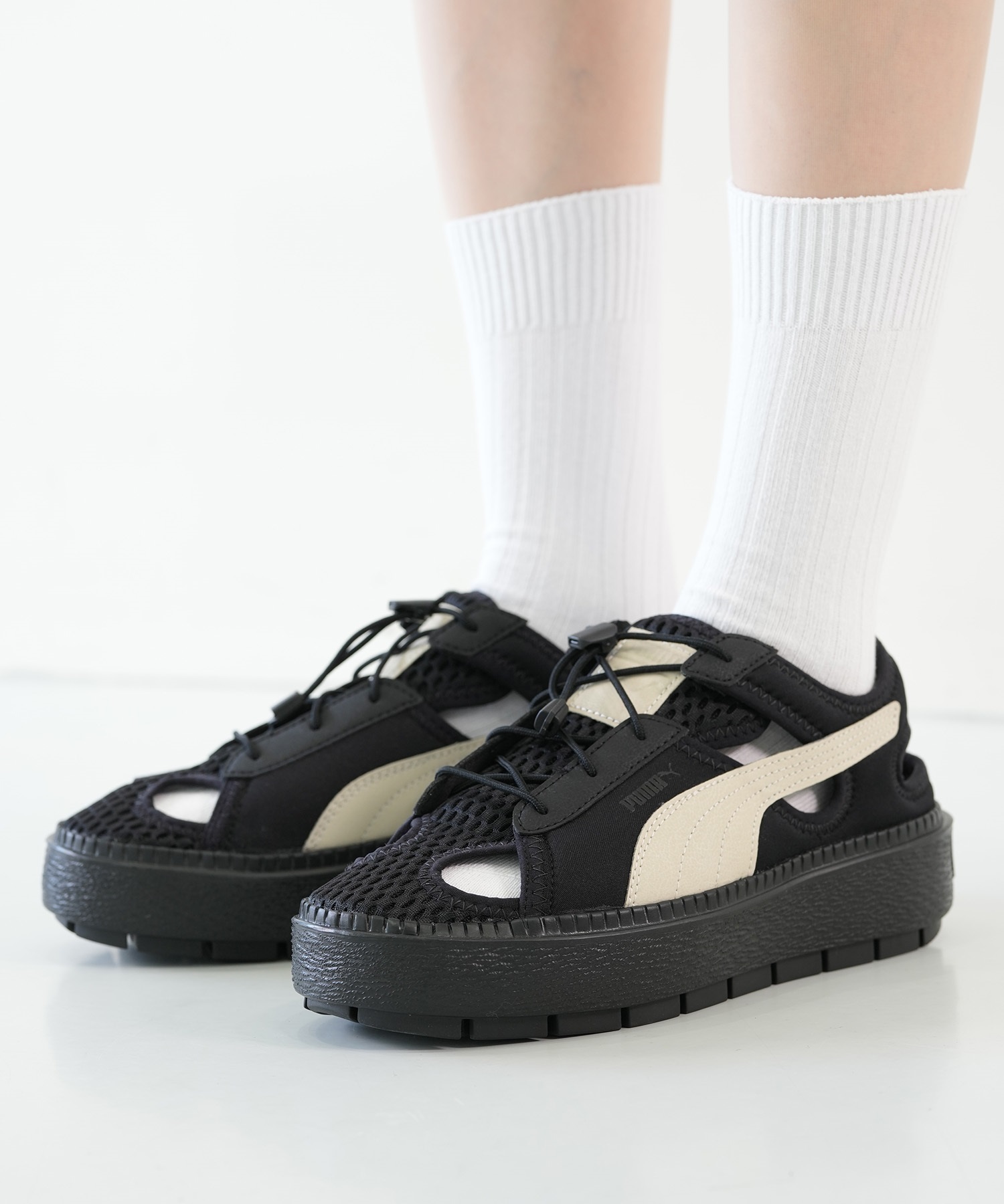 PUMA プーマ レディース 厚底 サンダル ヒール高3.5cm