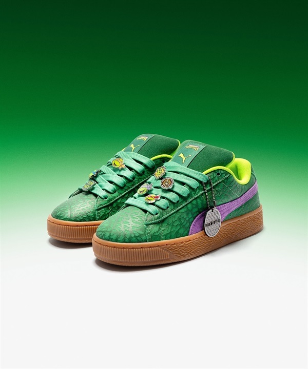 【タートルズコラボ】PUMA プーマ スニーカー メンズ TURTLES タートルズ コラボ 限定 PUMA x TMNT SUEDE XL スウェード 401304