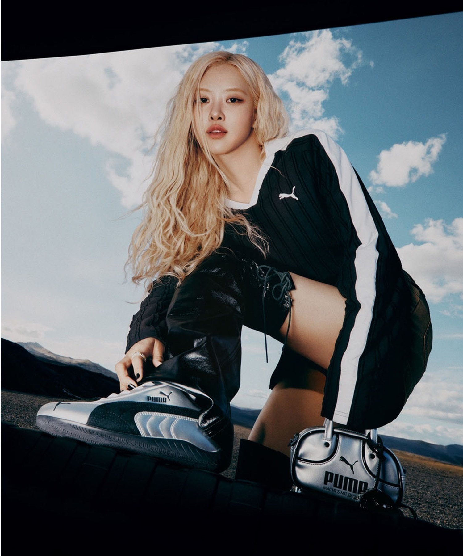 PUMA プーマ スニーカー レディース 韓国 シルバー ROSE ロゼ SPEEDCAT METALLIC スピードキャット 403689 01(01-23.0cm)