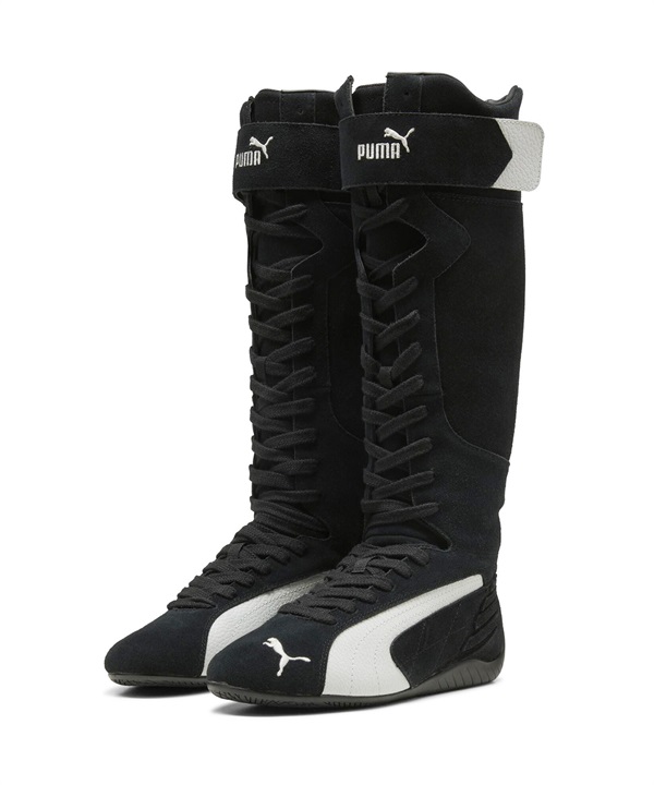 PUMA プーマ レディース ブーツ 韓国 コリア ロングブーツ SPEEDCAT BOOT WNS スピードキャット ブーツ 40377001(01-23.0cm)