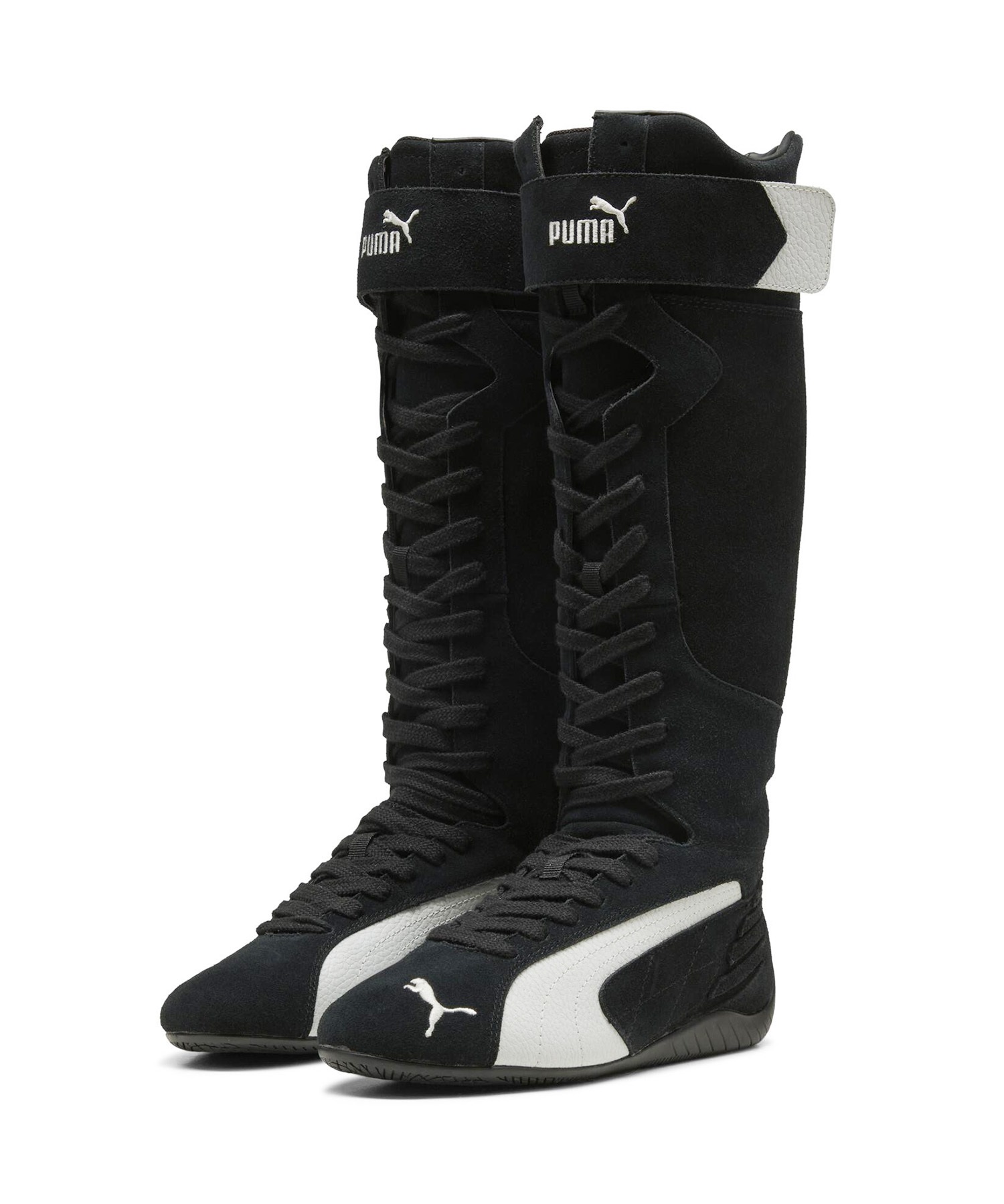 PUMA プーマ レディース ブーツ 韓国 コリア ロングブーツ SPEEDCAT BOOT WNS スピードキャット ブーツ 40377001(01-23.0cm)