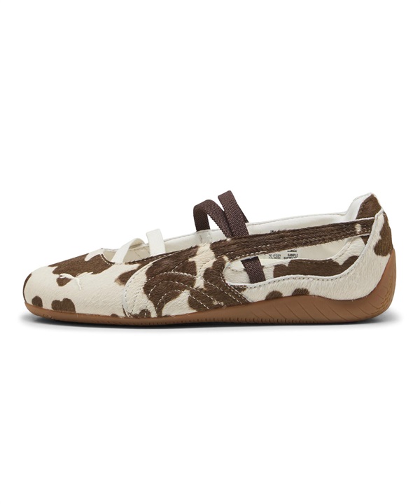 PUMA プーマ スニーカー レディース メリージェーン アニマル カウ柄 SPEEDCAT BALLET COW WNS 407787 01