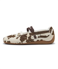 PUMA プーマ スニーカー レディース メリージェーン アニマル カウ柄 SPEEDCAT BALLET COW WNS 407787 01(01-23.0cm)