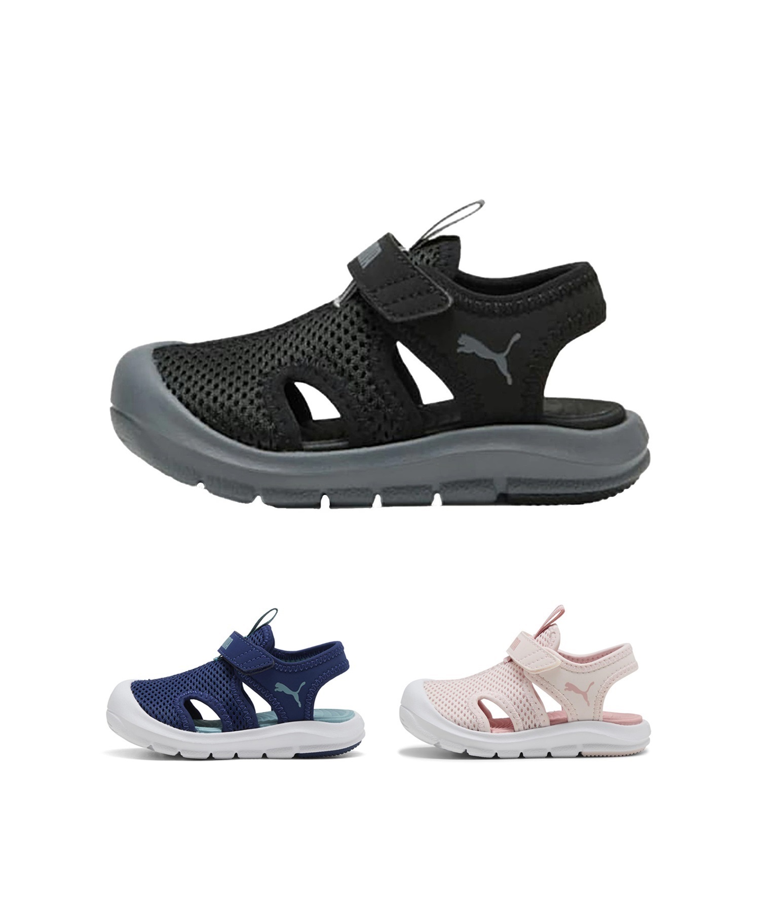 PUMA プーマ ファンレーサー サンダル メッシュ V インファント 401576 キッズ シューズ サンダル(01-15.0cm)