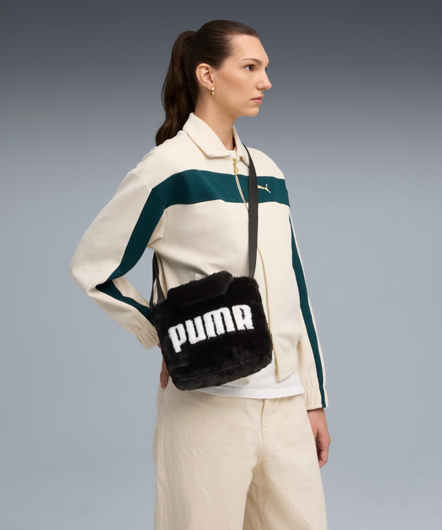 PUMA プーマ トートバッグ UP FAUX ファー ミニ ショッパーバッグ 1.5L