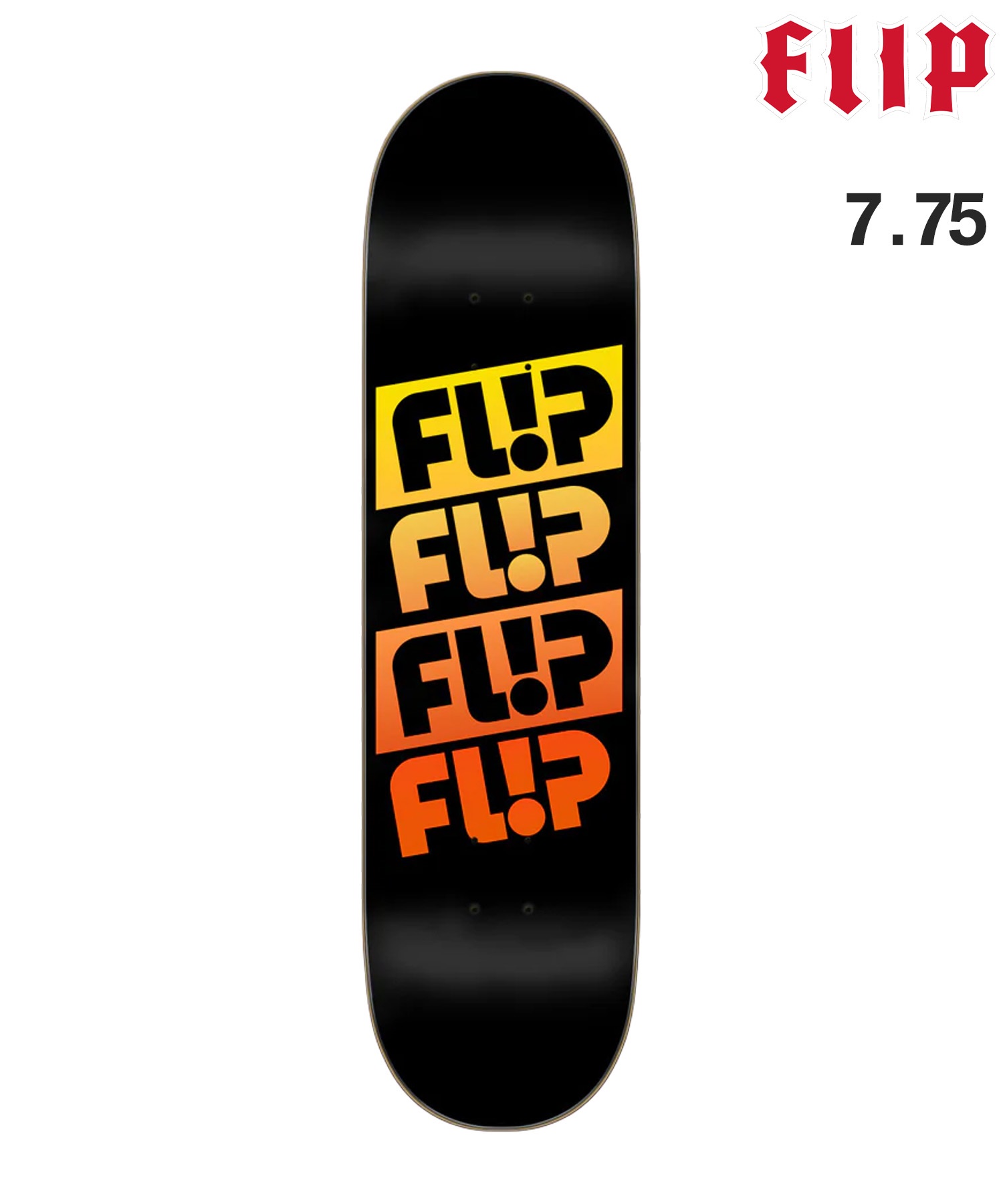 FLIP フリップ スケートボード デッキ キッズ 7.37inch～7.75inch LTD QUATTRO BRITES ムラサキスポーツ(BKOR-7.75inch)