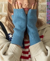 HEMING'S ヘミングス 手袋 レディース 防寒 スパングルニットアーム