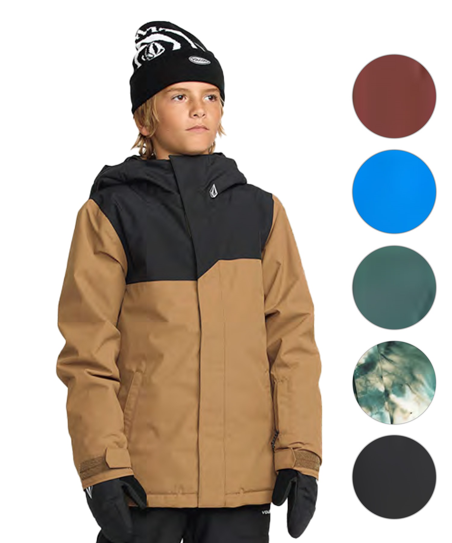 【早期購入/店頭受取対象外】VOLCOM ボルコム スノーボード ウェア ジャケット キッズ ユース STONE91 INS JACKET ムラサキスポーツ 25-26モデル MM G4(BLK-XS)