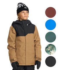 【早期購入/店頭受取対象外】VOLCOM ボルコム スノーボード ウェア ジャケット キッズ ユース STONE91 INS JACKET ムラサキスポーツ 25-26モデル MM G4(BLK-XS)