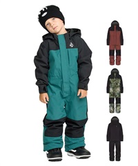 VOLCOM ボルコム LITTLE FLURRY ONE PIECE スノーボード ウェア ワンピース キッズ ムラサキスポーツ 25-26モデル MM G4【2526】(BLK-2T)