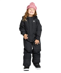 VOLCOM ボルコム LITTLE FLURRY ONE PIECE スノーボード ウェア ワンピース キッズ ムラサキスポーツ 25-26モデル MM G4【2526】(BLK-2T)