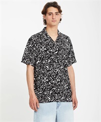VOLCOM ボルコム 半袖 シャツ メンズ 総柄 ボクシーフィット Filip Rygalski Shirt A0412506