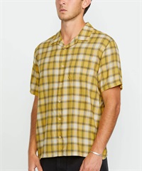 VOLCOM ボルコム 半袖 シャツ メンズ チェック柄 ボクシーフィット Stone Facet Short Sleeve A0412507