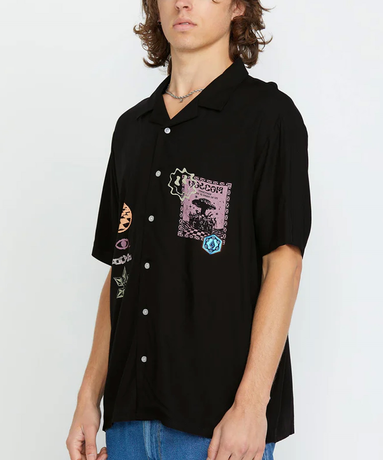 トップス imc VOLCOM ボルコム 半袖 シャツ メンズ ボクシーフィット Filip