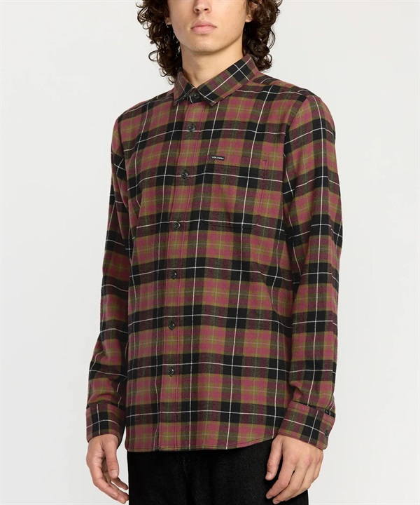 VOLCOM ボルコム 長袖 シャツ メンズ チェックシャツ ロングスリーブシャツ CADEN PLAID LS A0532506