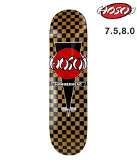 年末のプロモーション特価！ HOSOI スケートボード ムラサキ CHECKERED 7.75,8.0inch デッキ スケートボード