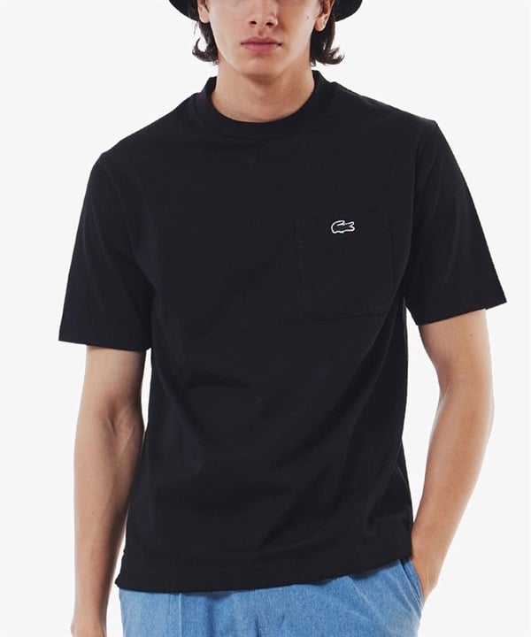 LACOSTE ラコステ 半袖 Tシャツ メンズ アウトライン クロック ポケット Tシャツ TH558199