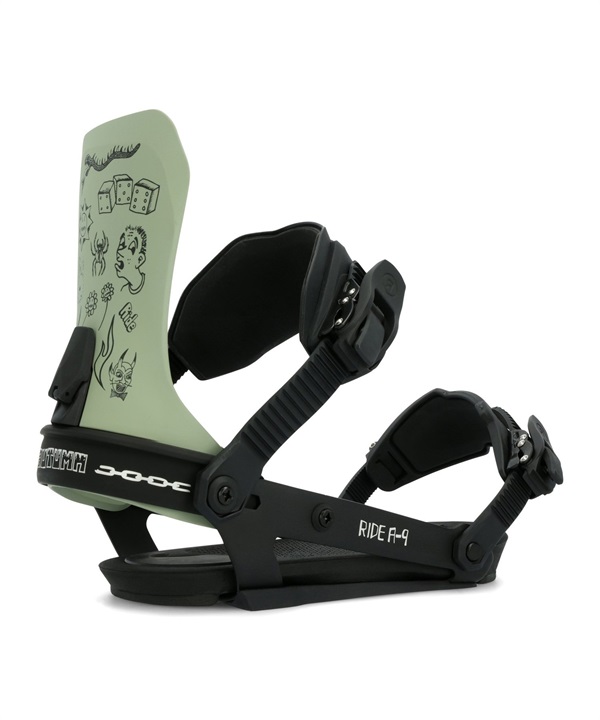 RIDE ライド スノーボード バインディング ビンディング メンズ AUTUMN A-9 ムラサキスポーツ 25-26モデル M1 K28