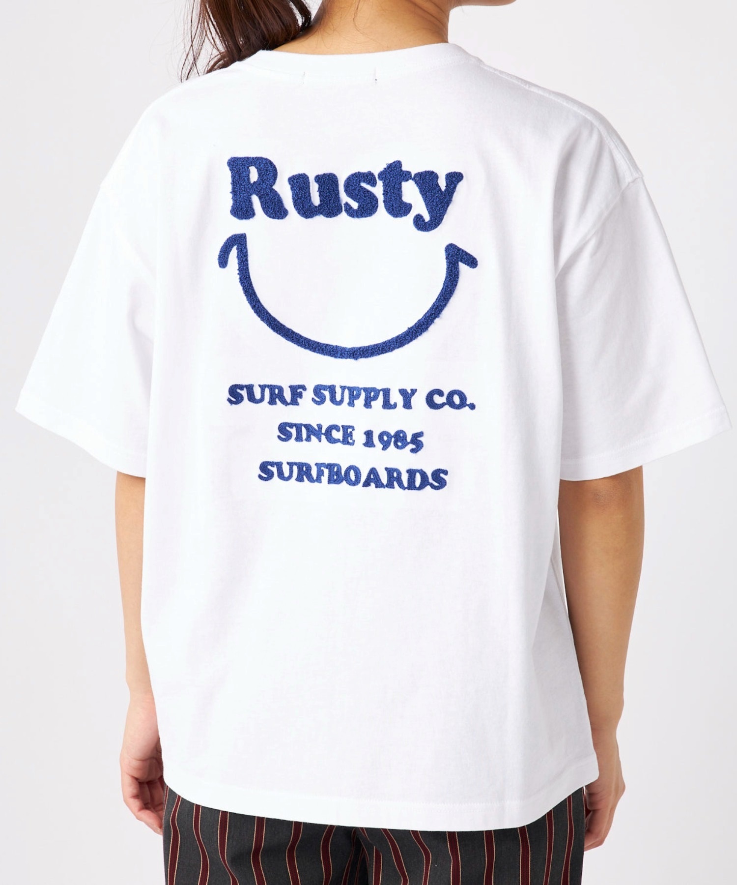 RUSTY ラスティー 半袖 Tシャツ レディース バックプリント ニコ