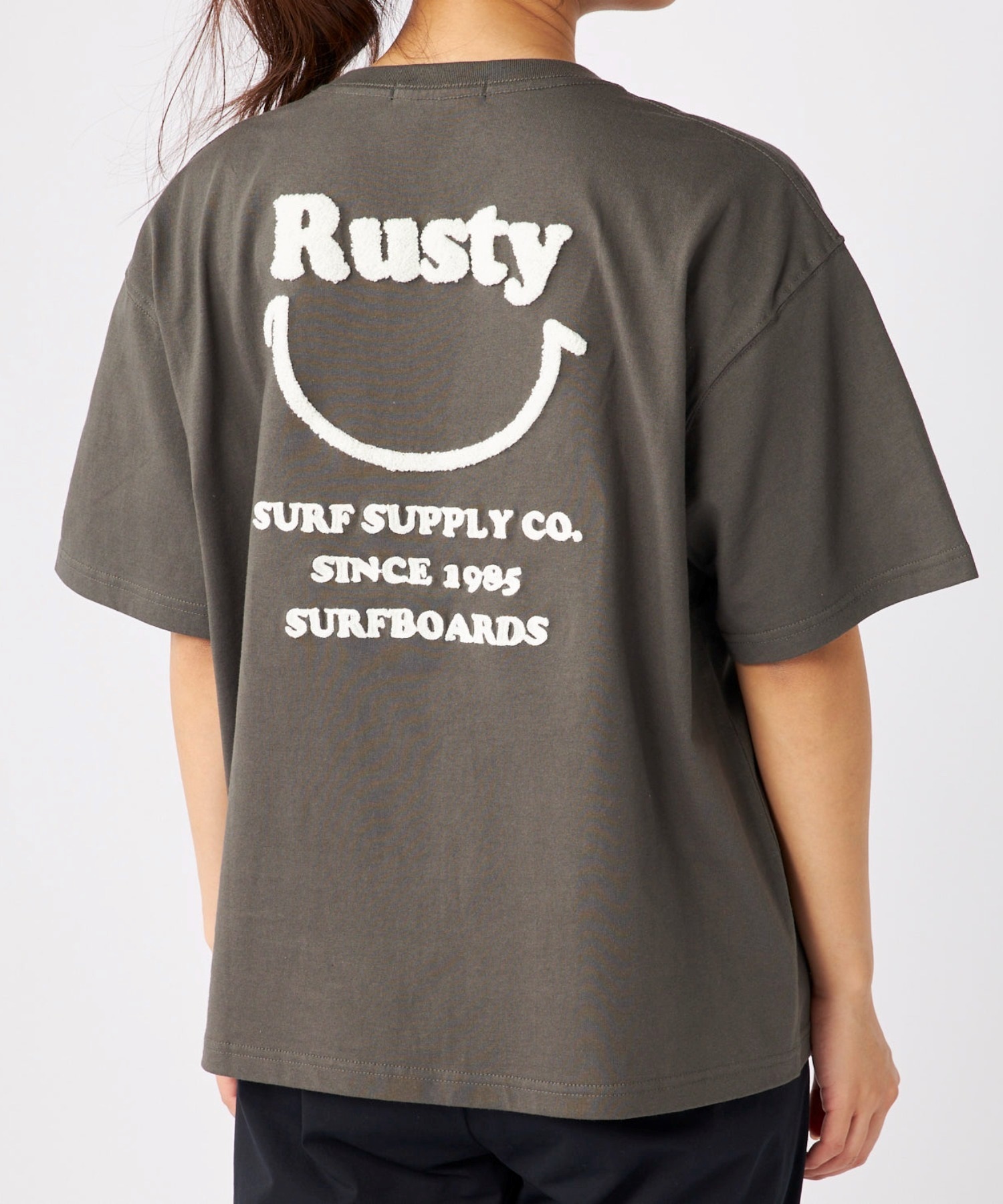 RUSTY ラスティー 半袖 Tシャツ レディース バックプリント ニコ