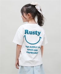 RUSTY ラスティー 半袖 Tシャツ キッズ 子供 965505(WT-100cm)