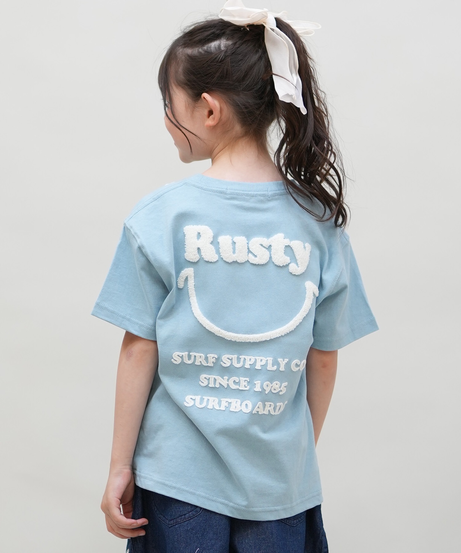 RUSTY ラスティー 半袖 Tシャツ キッズ 子供 965505(BL-100cm)