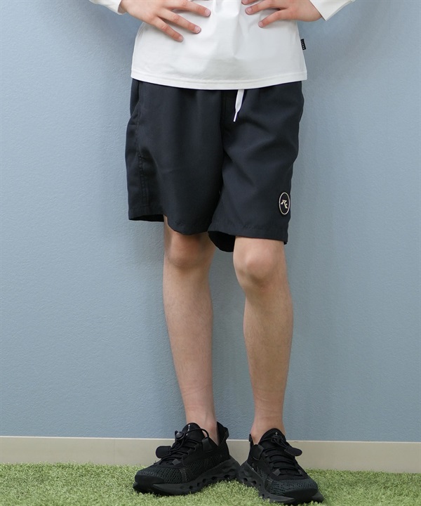 RUSTY ラスティ 水着 海パン トランクス サーフパンツ キッズ ジュニア 子供 無地 ワッペン付きボードショーツ 965403