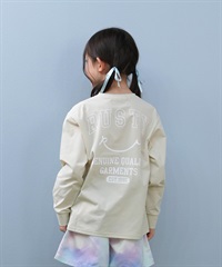 RUSTY ラスティ 水着 ラッシュガード 長袖 Tシャツ ロンT キッズ ジュニア 子供 男の子 女の子 水陸両用 吸水速乾 UVカット 965463(BE-130cm)