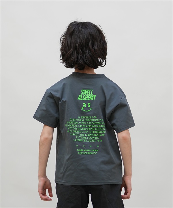 RUSTY ラスティ 水着 ラッシュガード 半袖 Tシャツ キッズ ジュニア 子供 男の子 女の子 水陸両用 吸水速乾 UVカット 965502