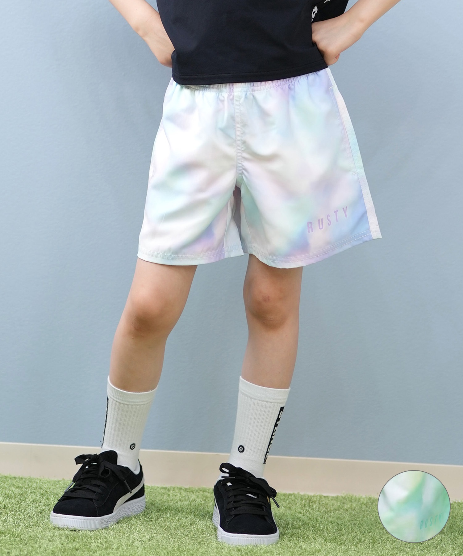 RUSTY ラスティ ハーフパンツ ショートパンツ キッズ ジュニア 子供