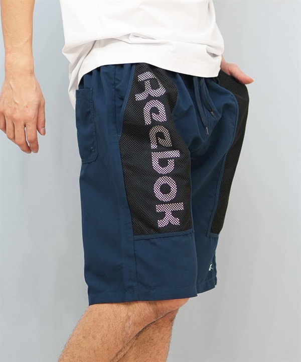 Reebok リーボック 水着 海パン トランクス サーフパンツ メンズ メッシュ ポケット ロゴ 水陸両用 425705