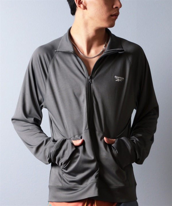 Reebok リーボック 水着 ラッシュガード 長袖 ジップアップ メンズ UVカット UVジャケット 425771