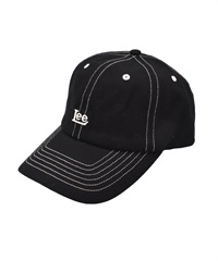 Lee リー キャップ ワンポイント ロゴ 刺しゅう ユニセックス LE NO-DYE 6P CAP 251076601(BLACK-FREE)