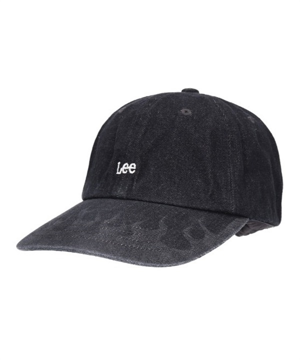 Lee リー キャップ 帽子 6パネル デニム生地 ロゴ ファイヤーパターン LASER PRINT CAP FLAME DENIM 253076615
