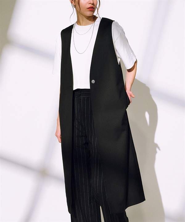 RIKKA FEMME リッカファム ベスト レディース ロングジレベスト RF25SS23