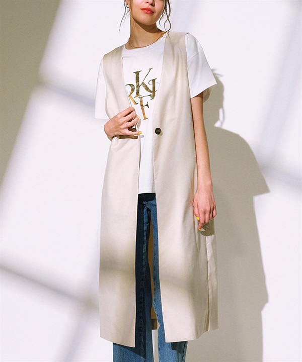RIKKA FEMME リッカファム ベスト レディース ロングジレベスト RF25SS23