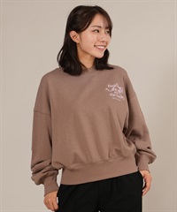 RIKKA FEMME リッカファム トレーナー スウェット レディース クルーネック ワンポイント 刺繍 裏毛 RF25FW16(MOC-FREE)